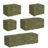 Камень декоративный для клумбы 200x175x150 горчичный