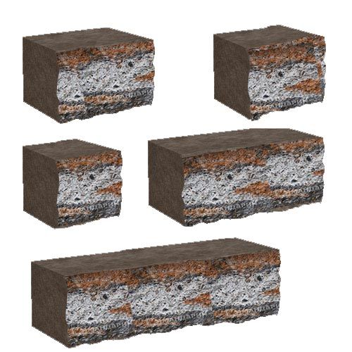 Камінь декоративний для клумби 300x175x150 тоскана