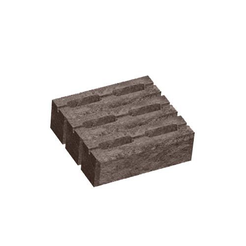 Блок декоративный 300x300x100 для столба коричневый