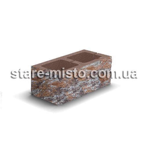 Блок декоративний 400x200x150 для паркану анкона
