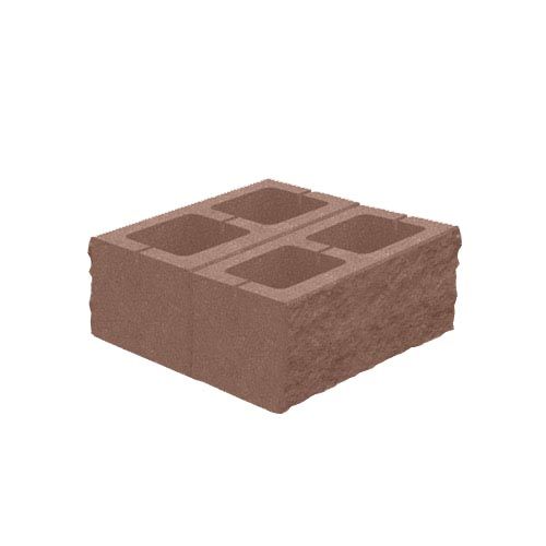 Блок декоративний 400x400x150 для колони персиковий