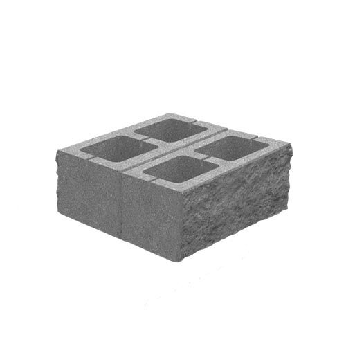 Блок декоративний 400x400x150 для колони гірчичний