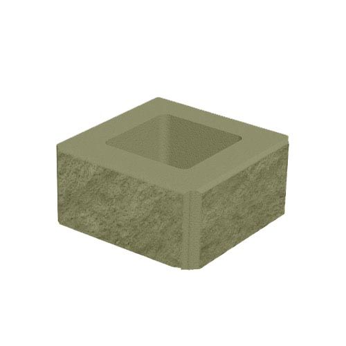 Блок декоративний 400x400x200 гірчичний