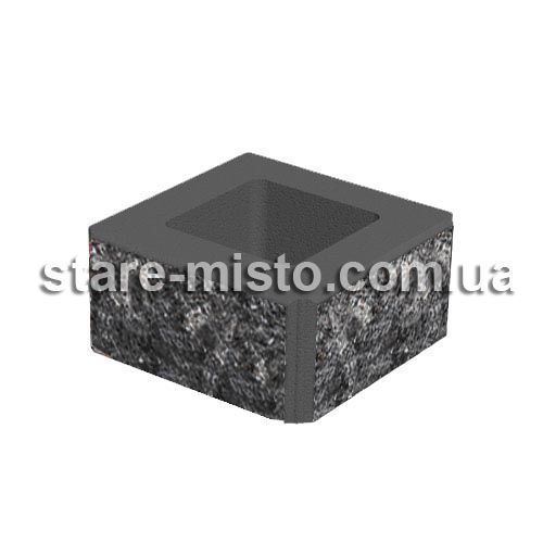 Блок декоративний 400x400x200 грейс
