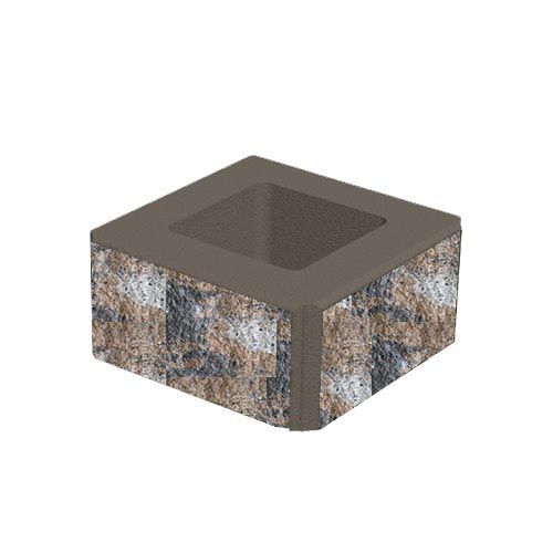 Блок декоративний 400x400x200 нуоро
