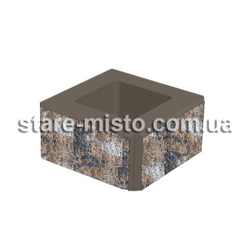 Блок декоративний 400x400x200 нуоро