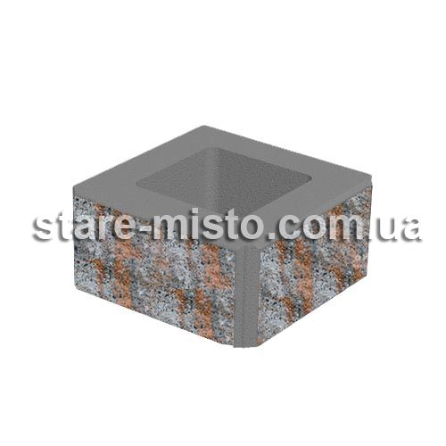 Блок декоративний 400x400x200 ваніль