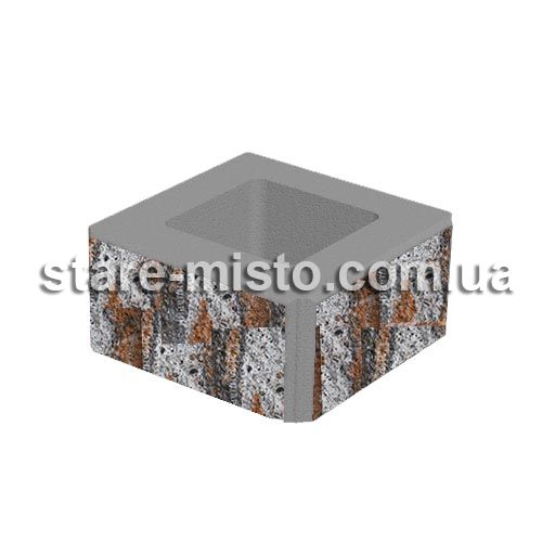 Блок декоративный 400x400x200 тоскана