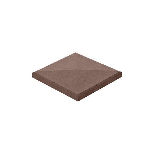 Крышка на столбик 480x480x80 бордовый