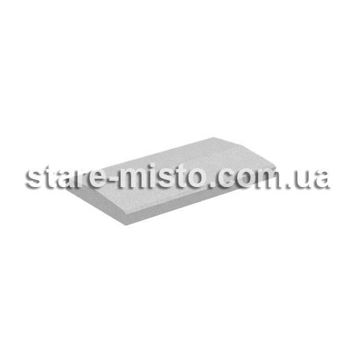 Кришка на паркан 500x260x60 білий