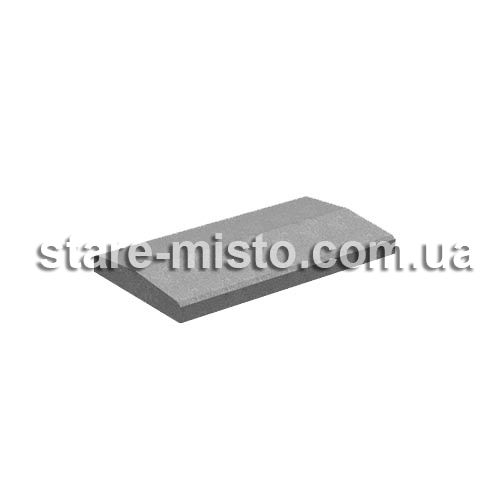 Кришка на паркан 500x260x60 сірий