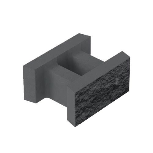 Блок декоративный несъемной опалубки 500x400x235 черный