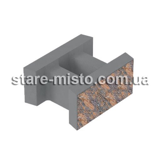 Блок декоративний незнімної опалубки 500x400x235 росано