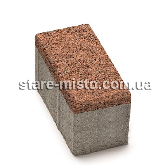 Цегла 200x100x100 Меланж Оранж