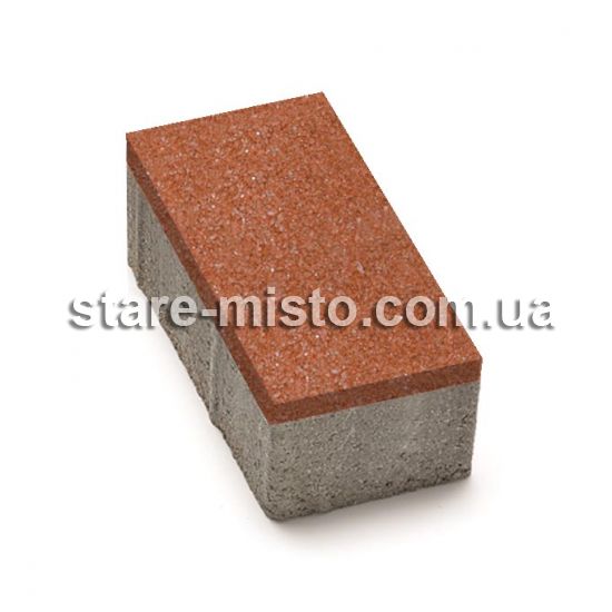 Цегла 200x100x60 без фаски Червоний