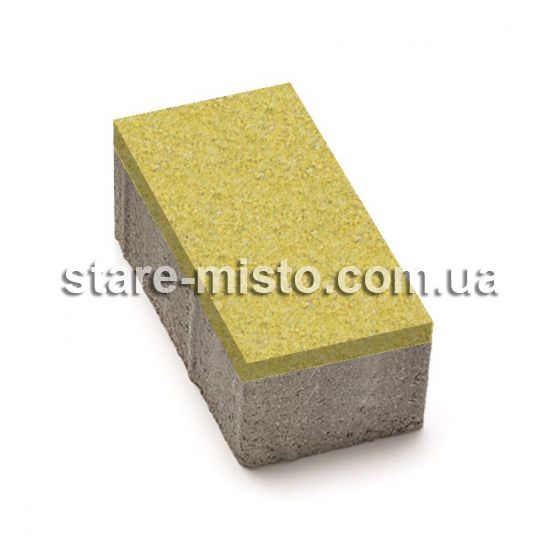 Цегла 200x100x60 без фаски Жовтий