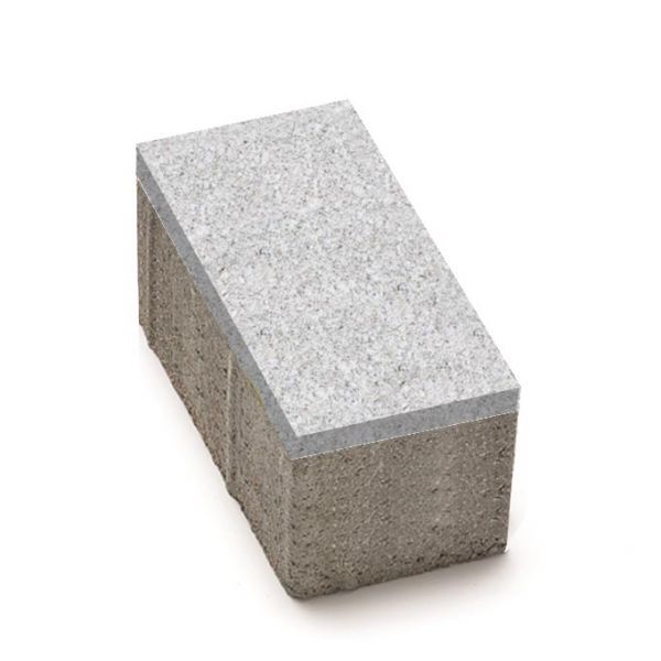 Цегла 200x100x80 без фаски Білий