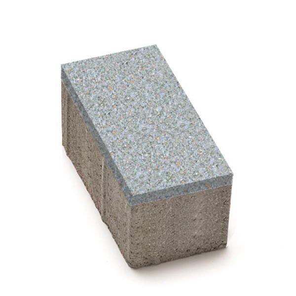Цегла 200x100x80 без фаски Сірий