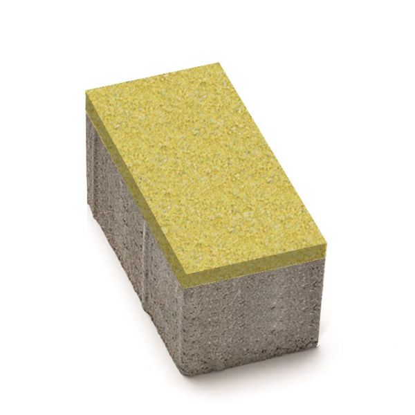 Цегла 200x100x80 без фаски Жовтий