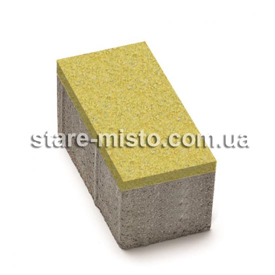 Цегла 200x100x80 без фаски Жовтий