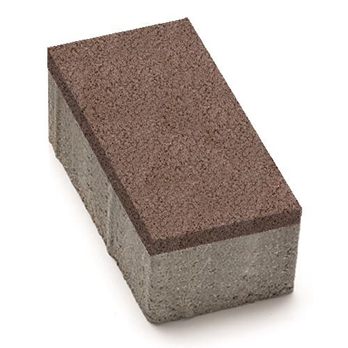 Цегла 240x160x80 без фаски Коричневий