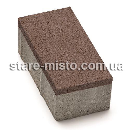 Цегла 240x160x80 без фаски Коричневий