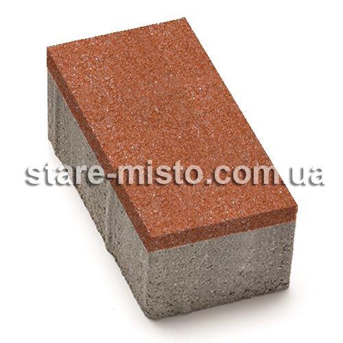 Цегла 240x160x80 без фаски Червоний