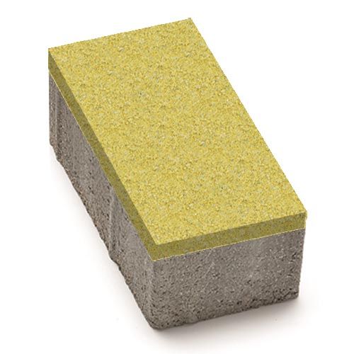 Цегла 240x160x80 без фаски Жовтий