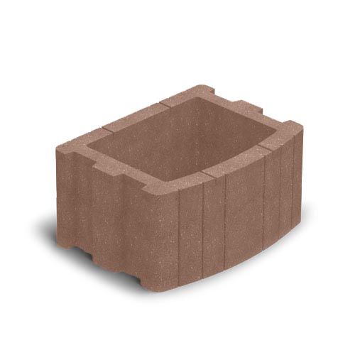 Цветочница вибропрессованная 500x400 персиковый