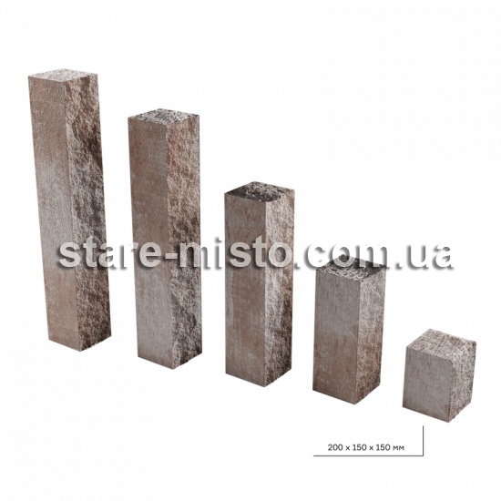 Стовпчик Рустик 600-150-150 палермо
