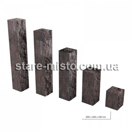 Стовпчик Рустик 400-150-150 терра