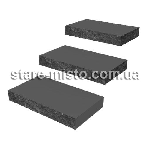 Кришка кутова 400x250x60 чорний з мармуром