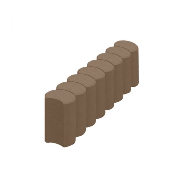 Поребрик круглий фігурний 500x250 Персиковий
